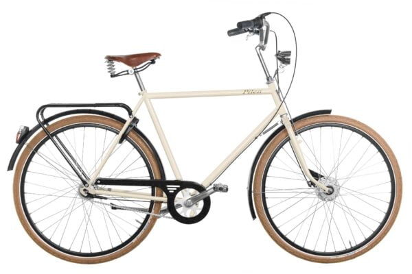 Pilen Lyx herr Creme RAL 1015. Extrautrustad: sadel Brooks B67 honung äkta läder, bruna Schwalbe ballongdäck.