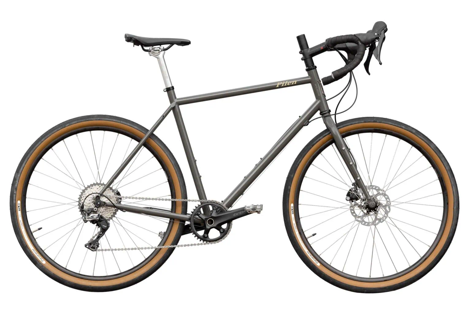 Pilen Grus Gravel Bike Grey RAL 7022.